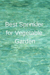 Best Sprinkler for Vegetable Garden